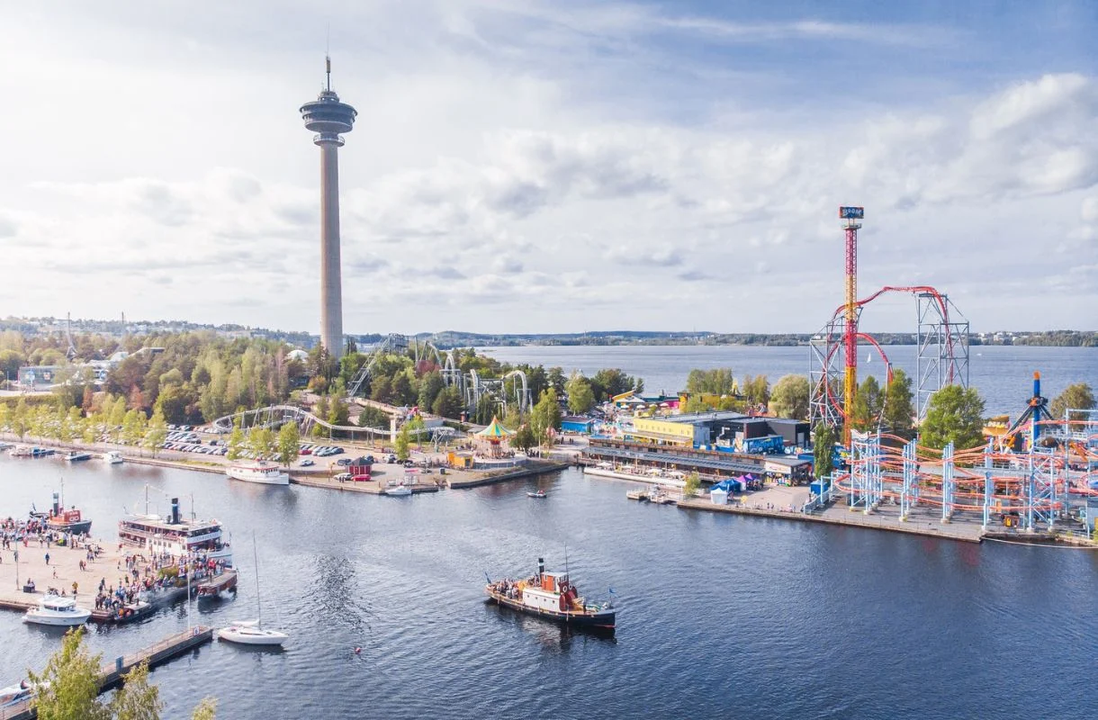 Sähkösopimus Tampere -näkymä Näsineulaan ja Särkänniemeen