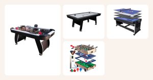 Vertailussa: Premium Ilmakiekkopöytä black edition - sähköinen pistelaskija & tehokas puhallin, Nordcore Ilmakiekko 7`, Nordcore Biljardipöytä 7´4-IN-1, 4-in-1 monitoimipöytä 80x43x30cm NS-800 puuta