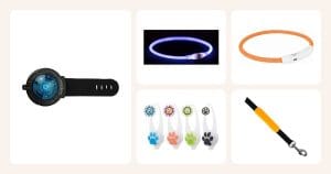 Vertailussa: Ladattava ja vedenpitävä LED-valo Active Canis, Trixie USB-valopanta sininen, Trixie Valopanta flash light oranssi, Vilkkuvalo Trixie Flasher, Kerbl LED-valo tarrakiinnityksellä ym.