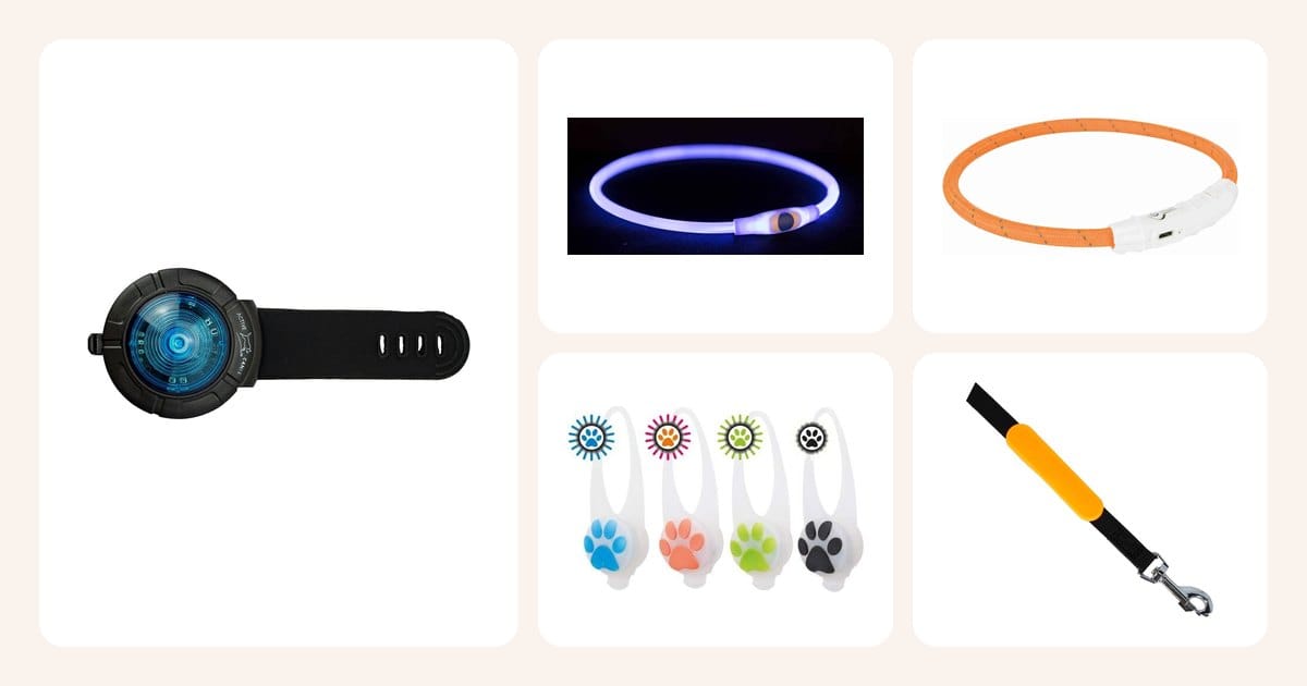 Vertailussa: Ladattava ja vedenpitävä LED-valo Active Canis, Trixie USB-valopanta sininen, Trixie Valopanta flash light oranssi, Vilkkuvalo Trixie Flasher, Kerbl LED-valo tarrakiinnityksellä ym.