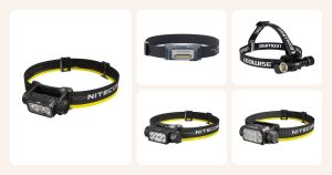 Vertailussa: Otsalamppu NU43, 1400 lm, Nitecore, Otsalamppu I-View, 400 lm, Scangrip, Otsalamppu Legend 4000K Gen2, 2150 lm, Ledwise, Otsalamppu HC65 UHE, 2000 lm, Nitecore, Otsalamppu HC75 UHE ym.